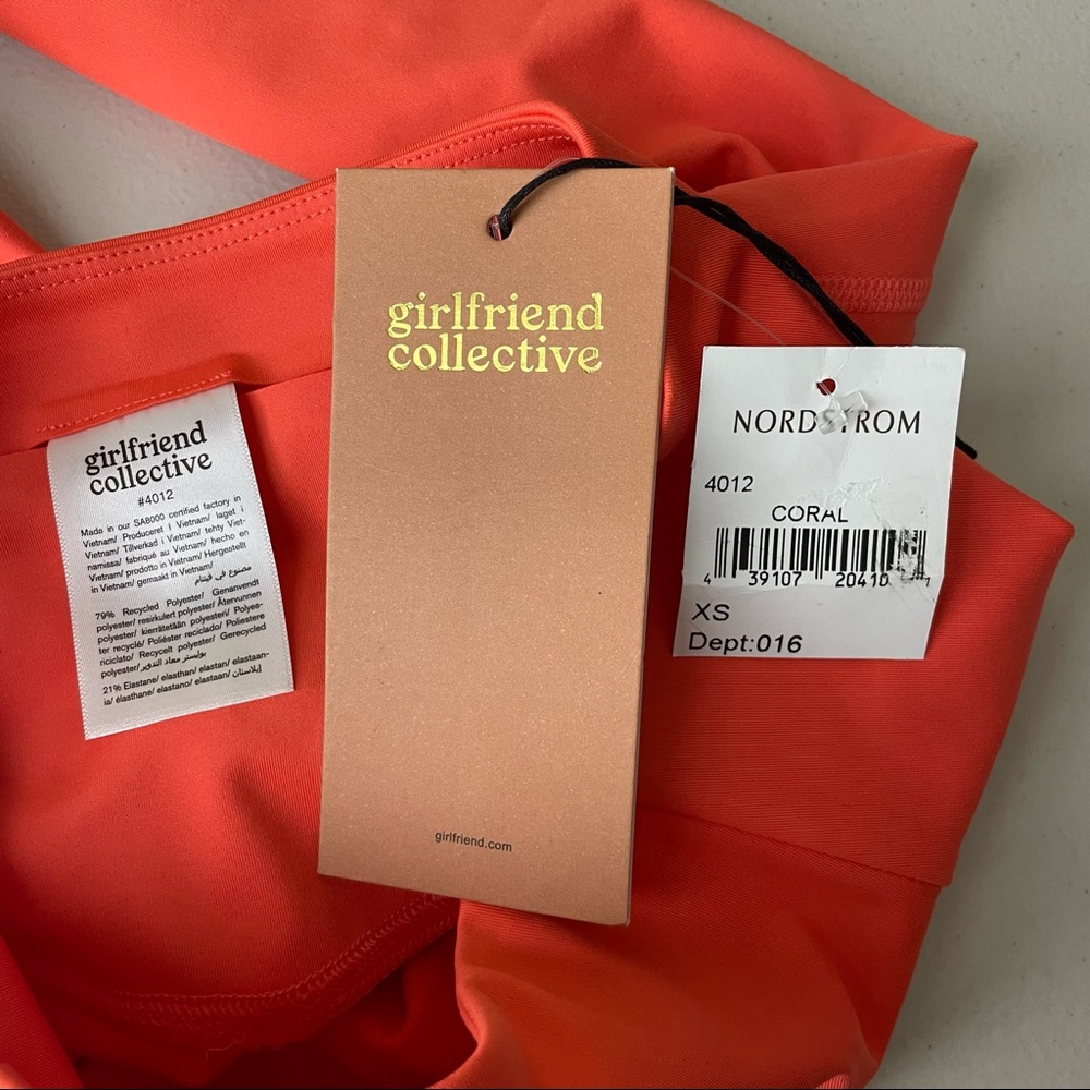 GIRLFRIEND COLLECTIVE NWT HIGH RISE COMPRESSIVE LEGGING XSMALL ORANGE - Picture 8 of 8